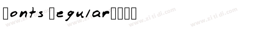 Fonts Regular字体转换